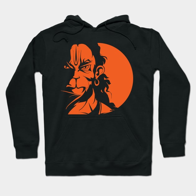 Rudra Hanuman Hoodie by locartindia